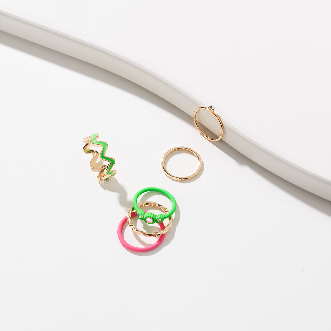 Ring-Set - Neon Vibes Ring-Set - Neon Vibes