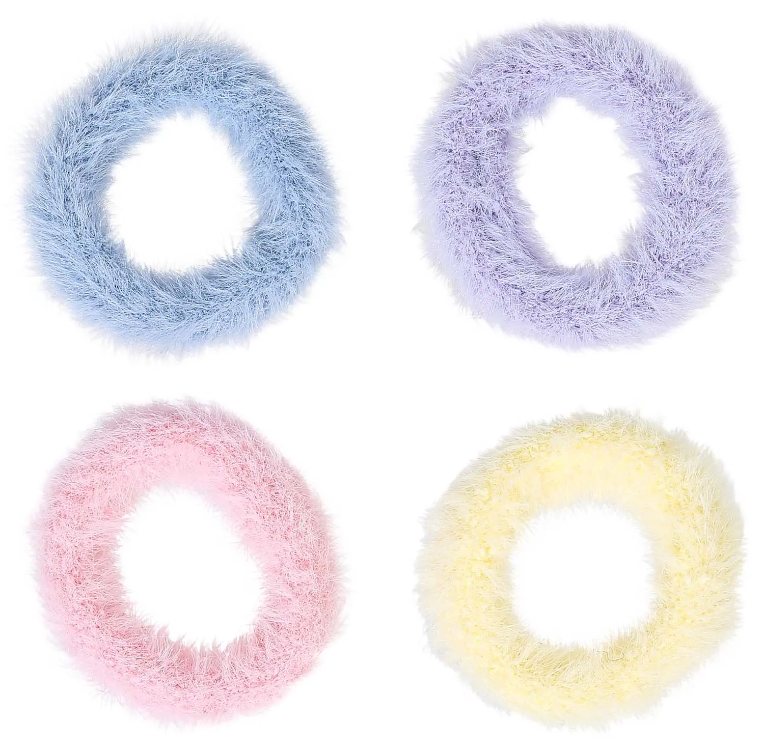 Set di elastici per capelli per bambini - Cute Pastels