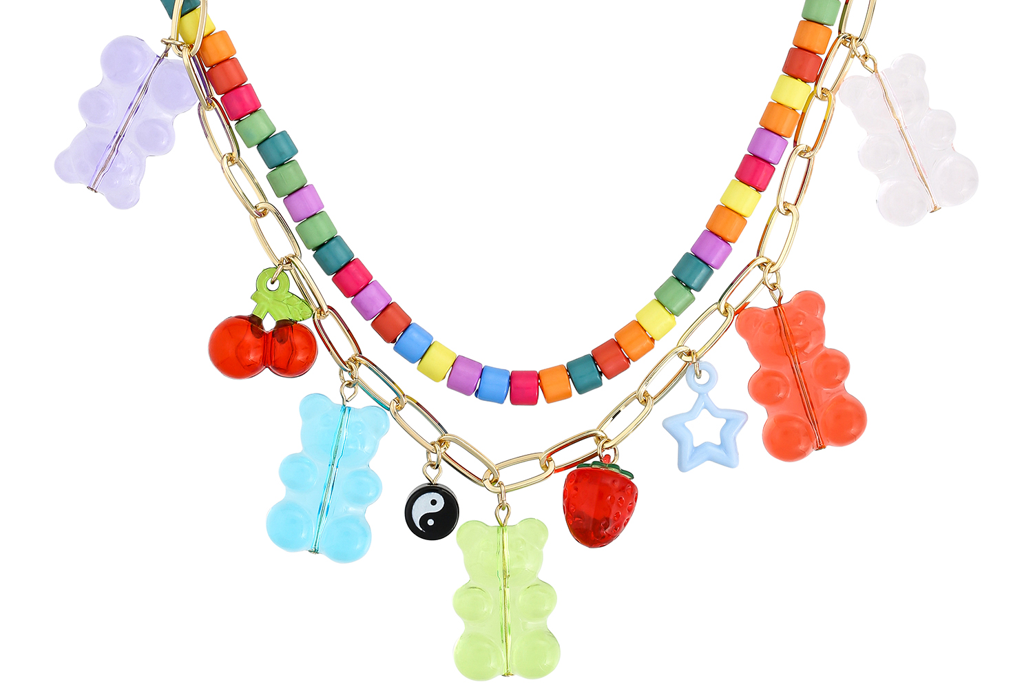 Layering ketting - Happy Bear