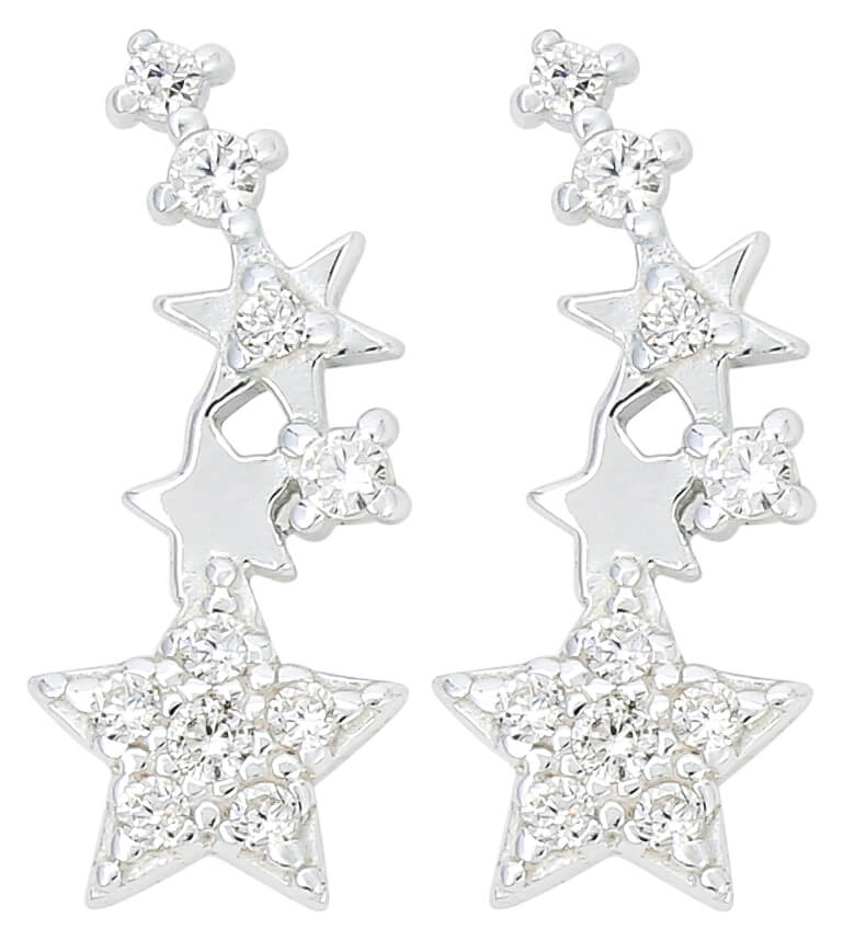 Pendientes - Silver Shooting Star