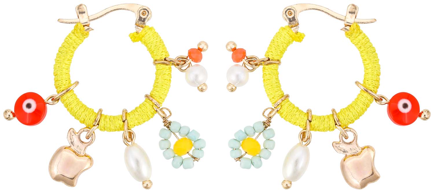 Creolen - Colorful Pendants