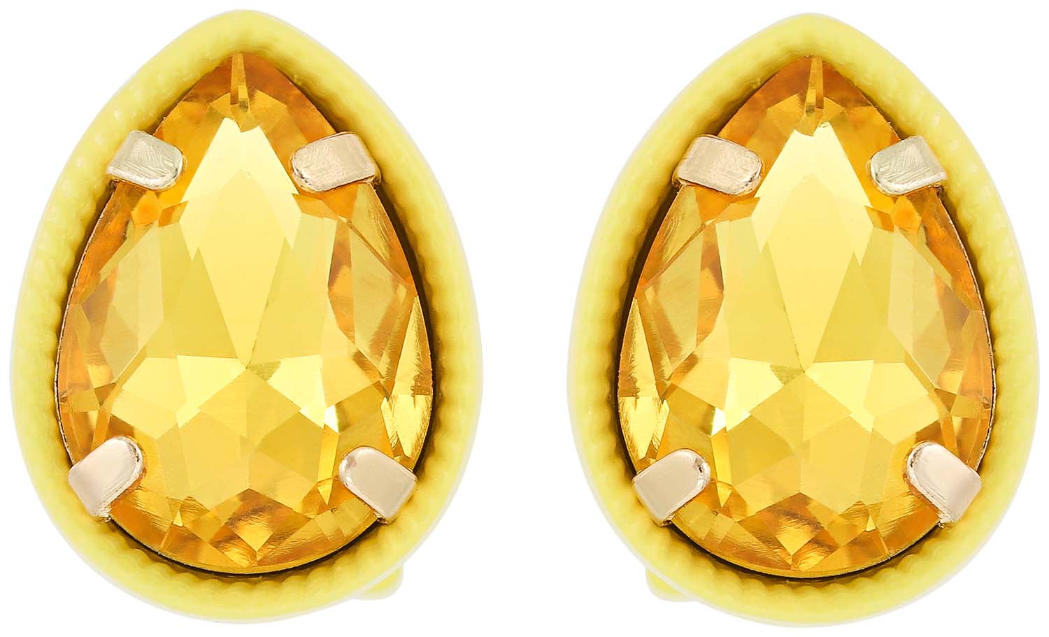 Orecchini a clip - Wonderful Yellow