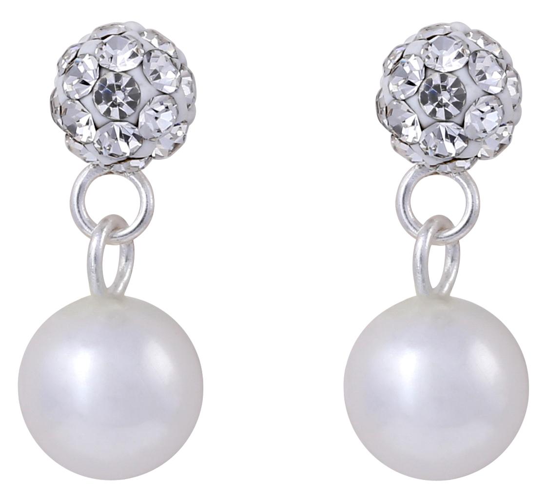 Boucles d'oreilles argentées - Pearls