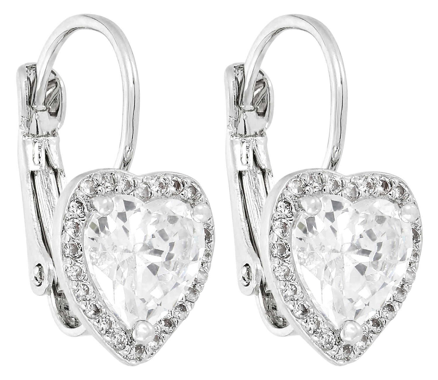 Pendientes largos - Sparkling Heart