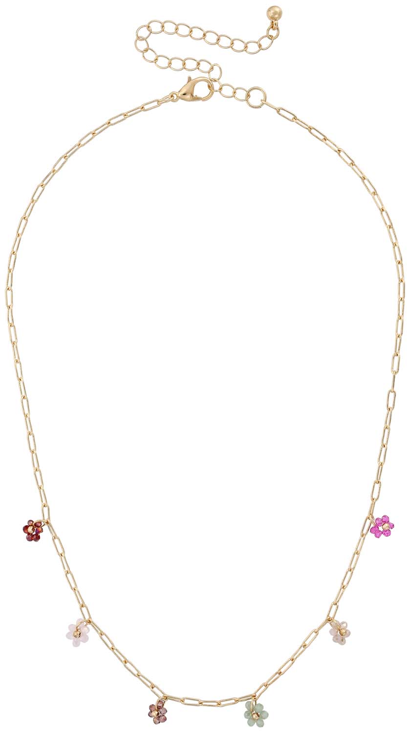 Collier - Pearly Flowers