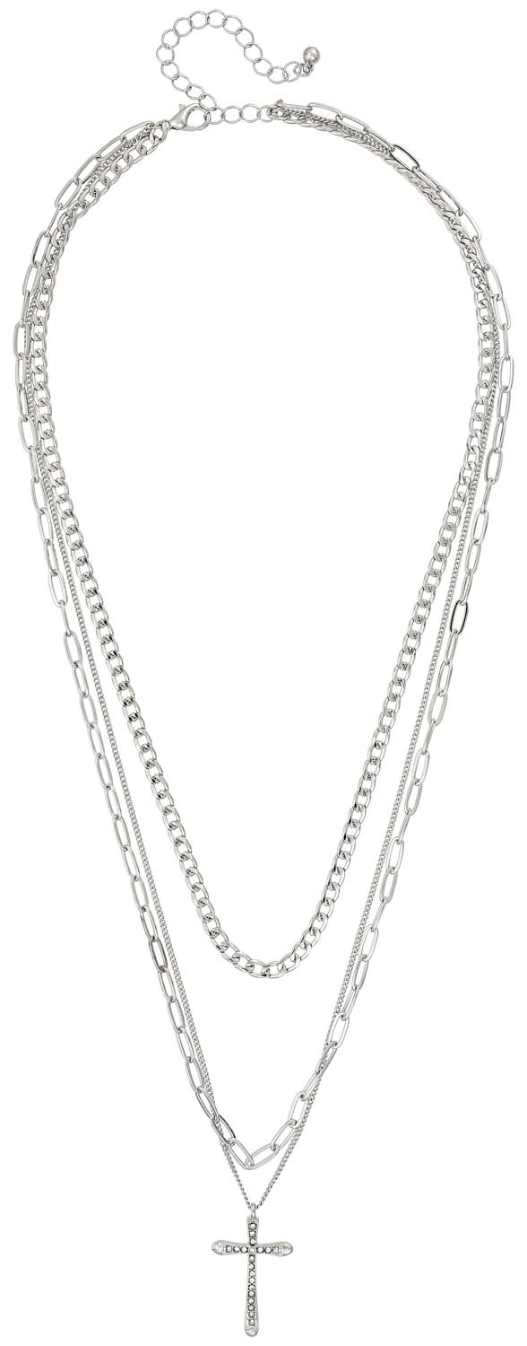 Collier multi-rangs - Silver Cross