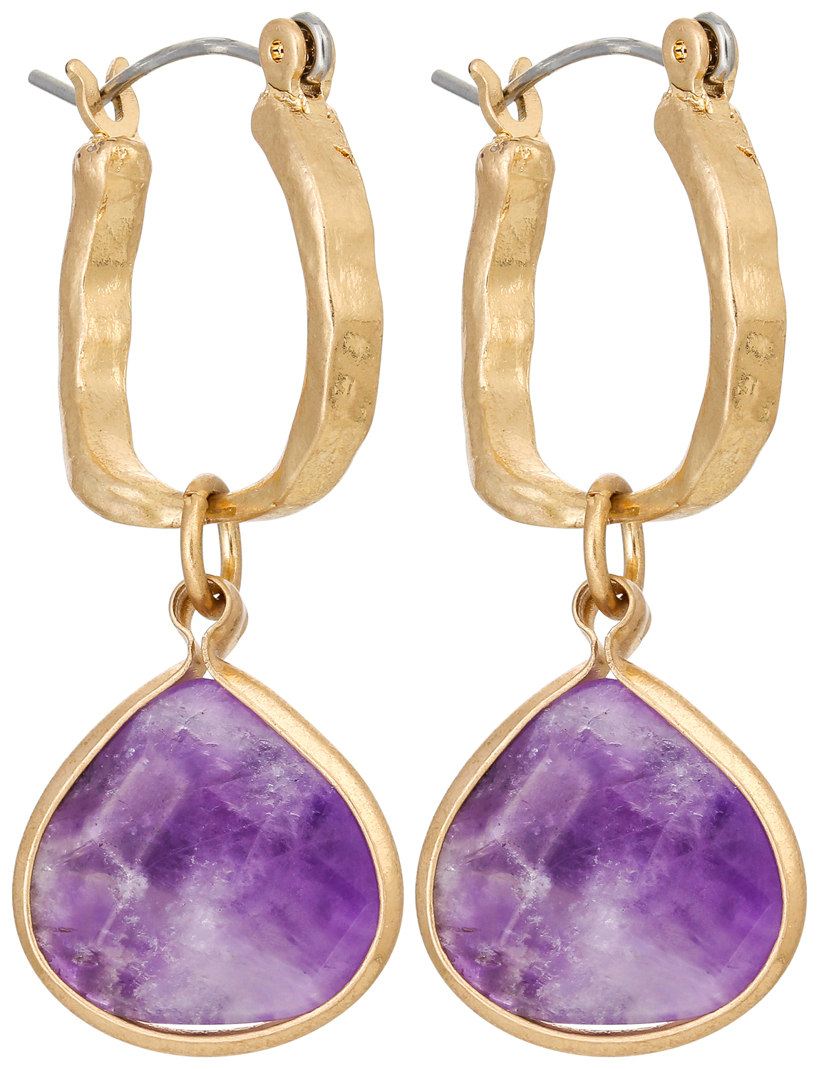 Creolen - Violet Amethyst Creolen - Violet Amethyst