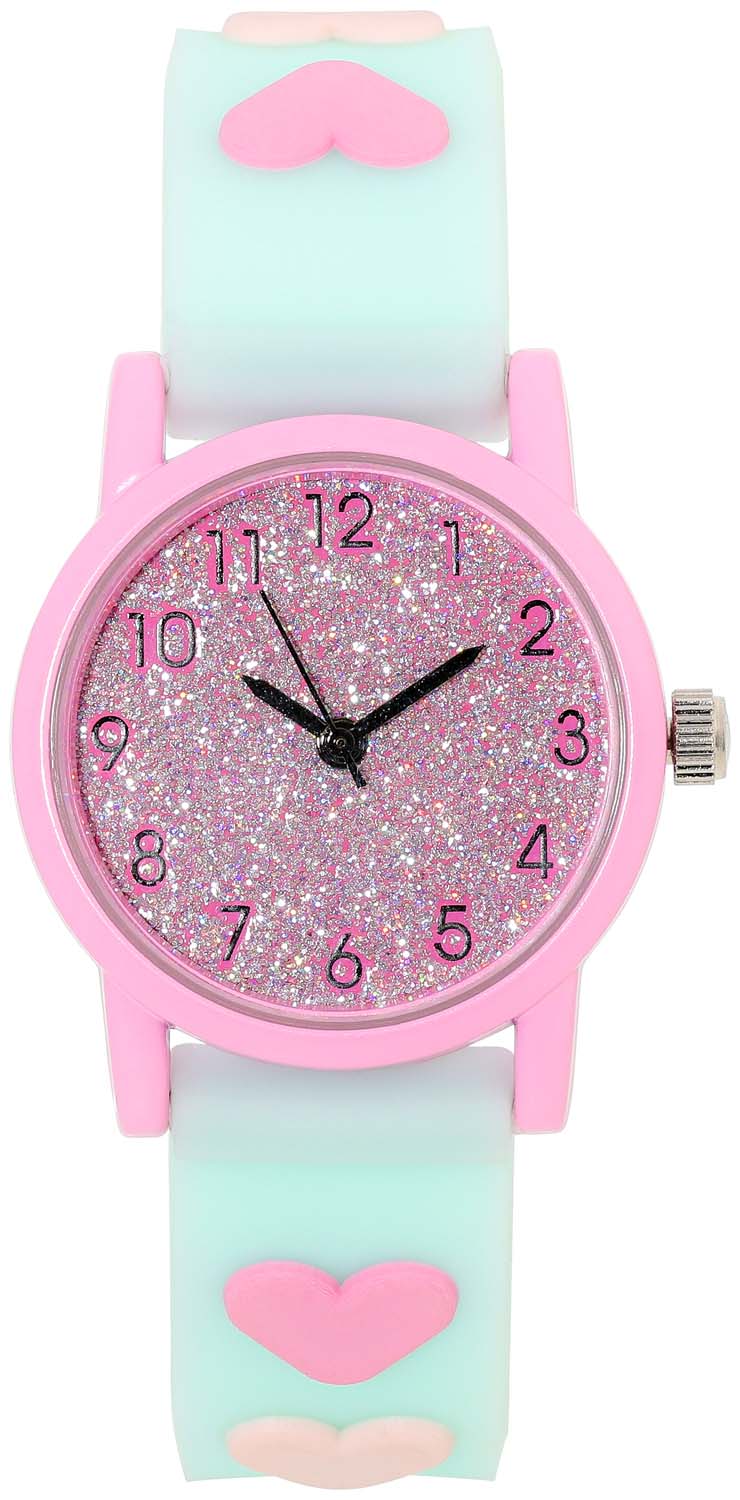 Kinder Uhr - Pink Glitter