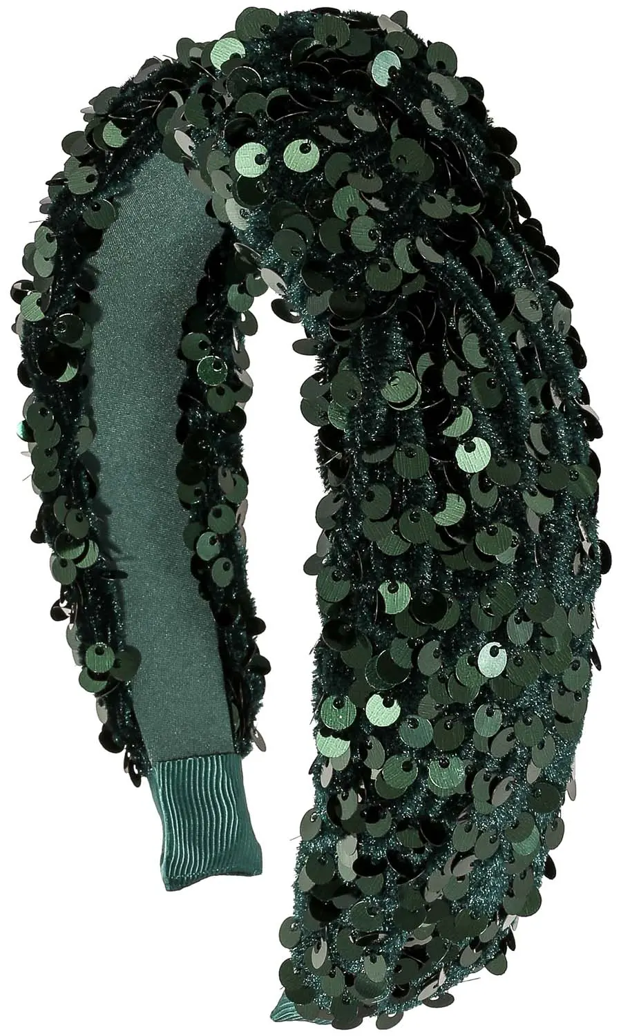 Haarband - Green Sequins