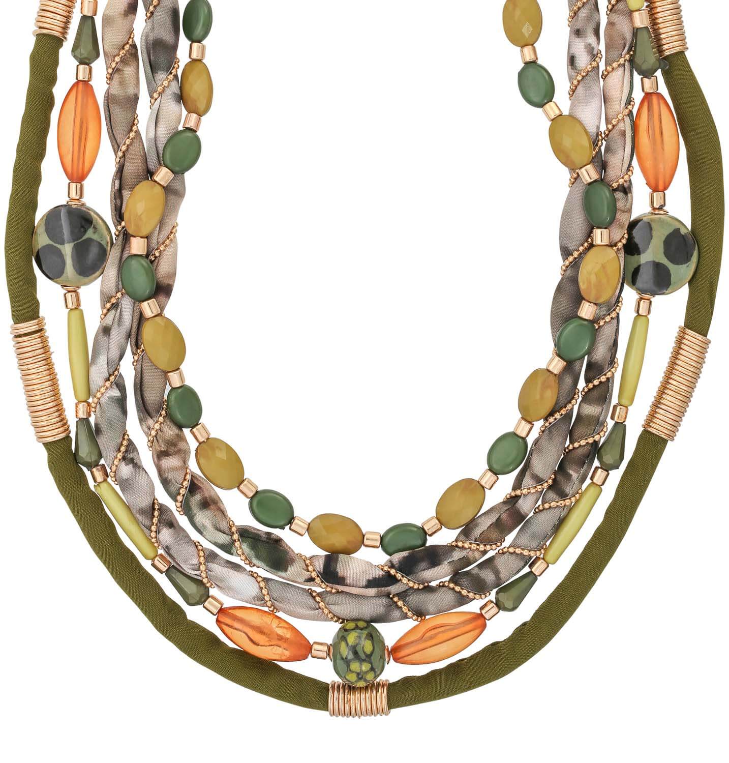 Collier multirangs - Green Summer