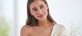 schmuck, ohrringe, kette, gold, frau