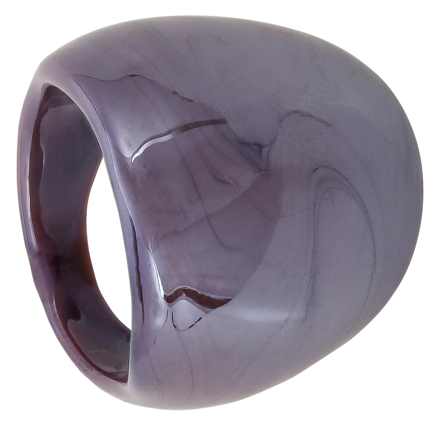 Ring, Violett, Breiter Ring, Polierte Oberfläche, Marmorierung