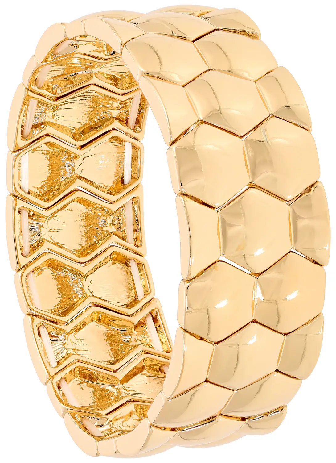 Armreif - Golden Honeycomb