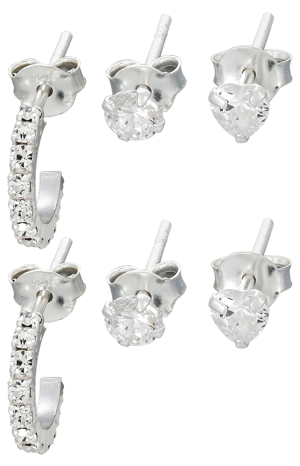 Boucles d'oreilles - Triple Silver