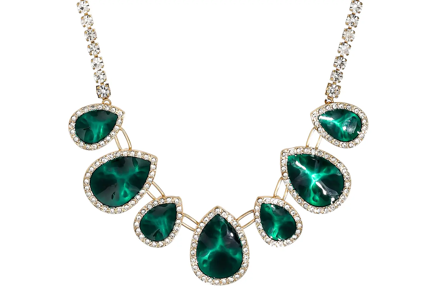 Kette - Emerald Drops