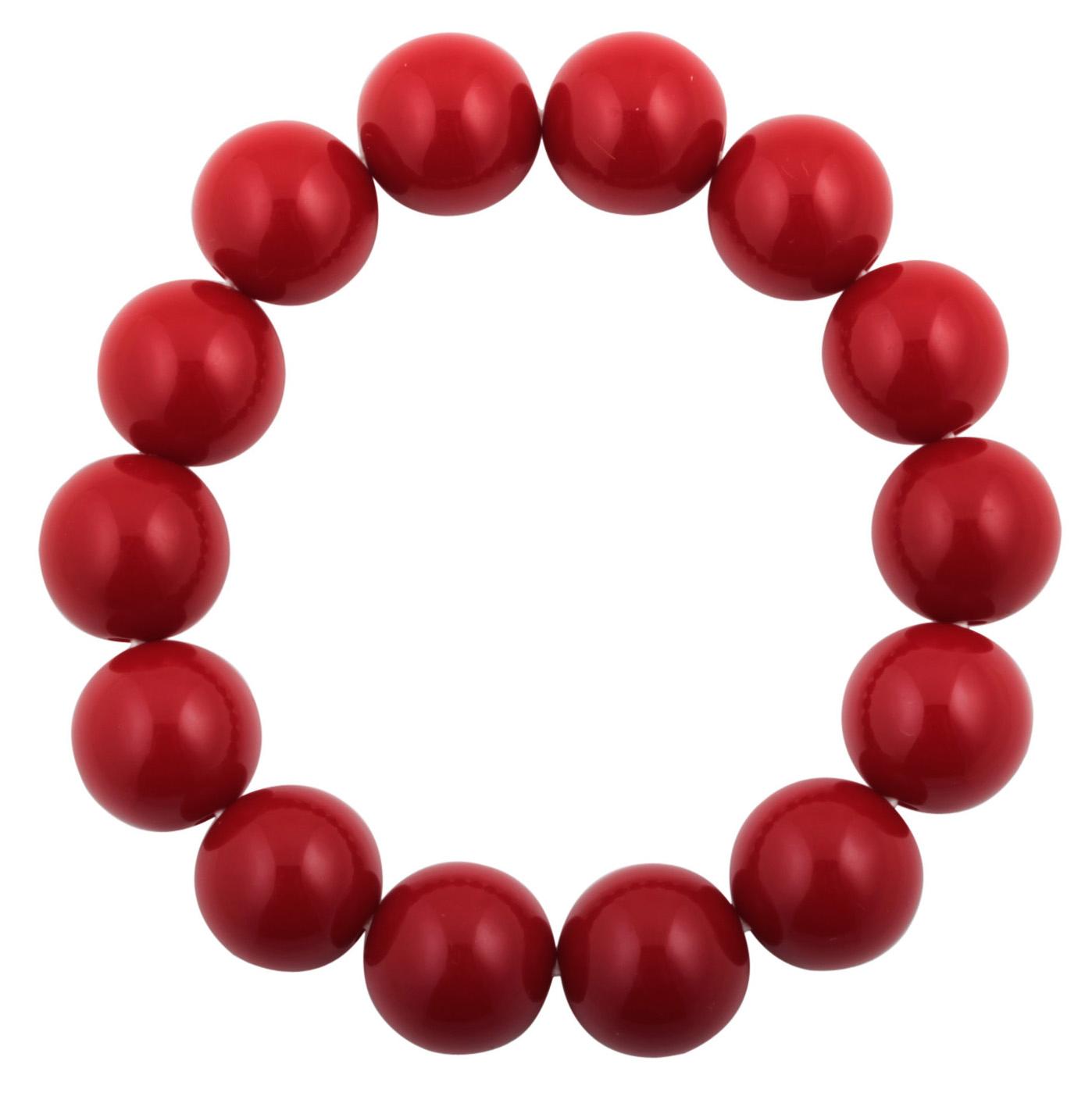 Bracelet - Beads red