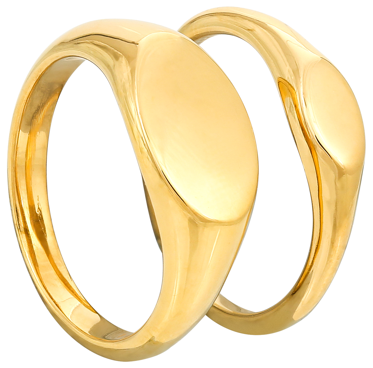 Set de anillos - Clean Gold