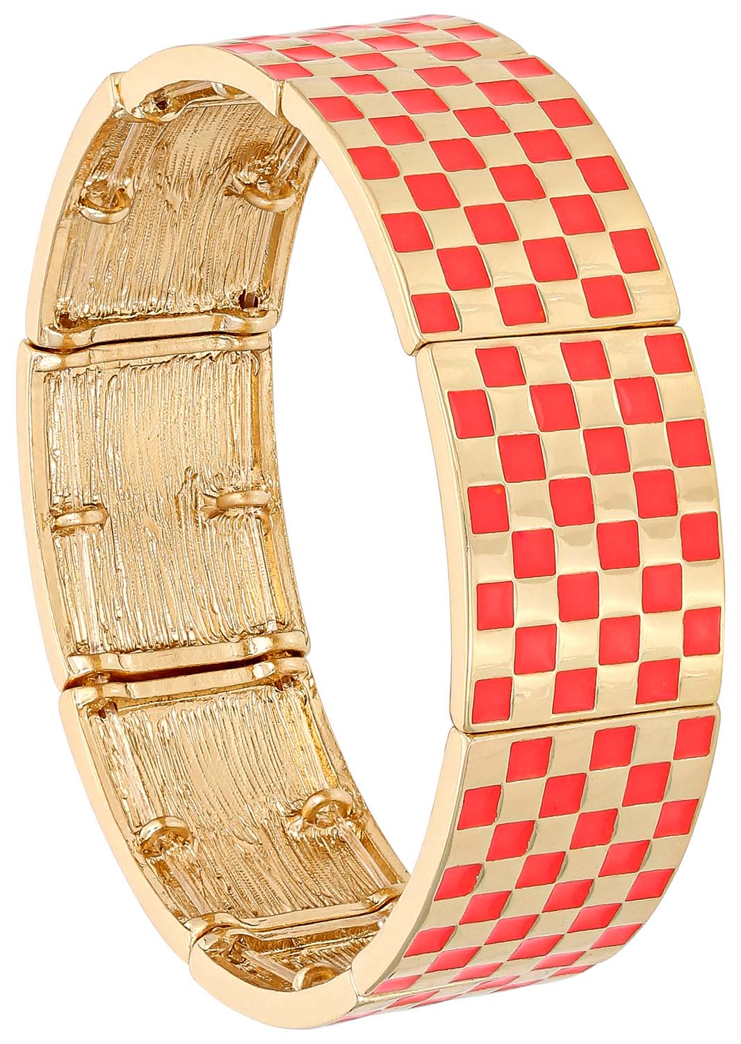 Bracelet - Checkered Gold
