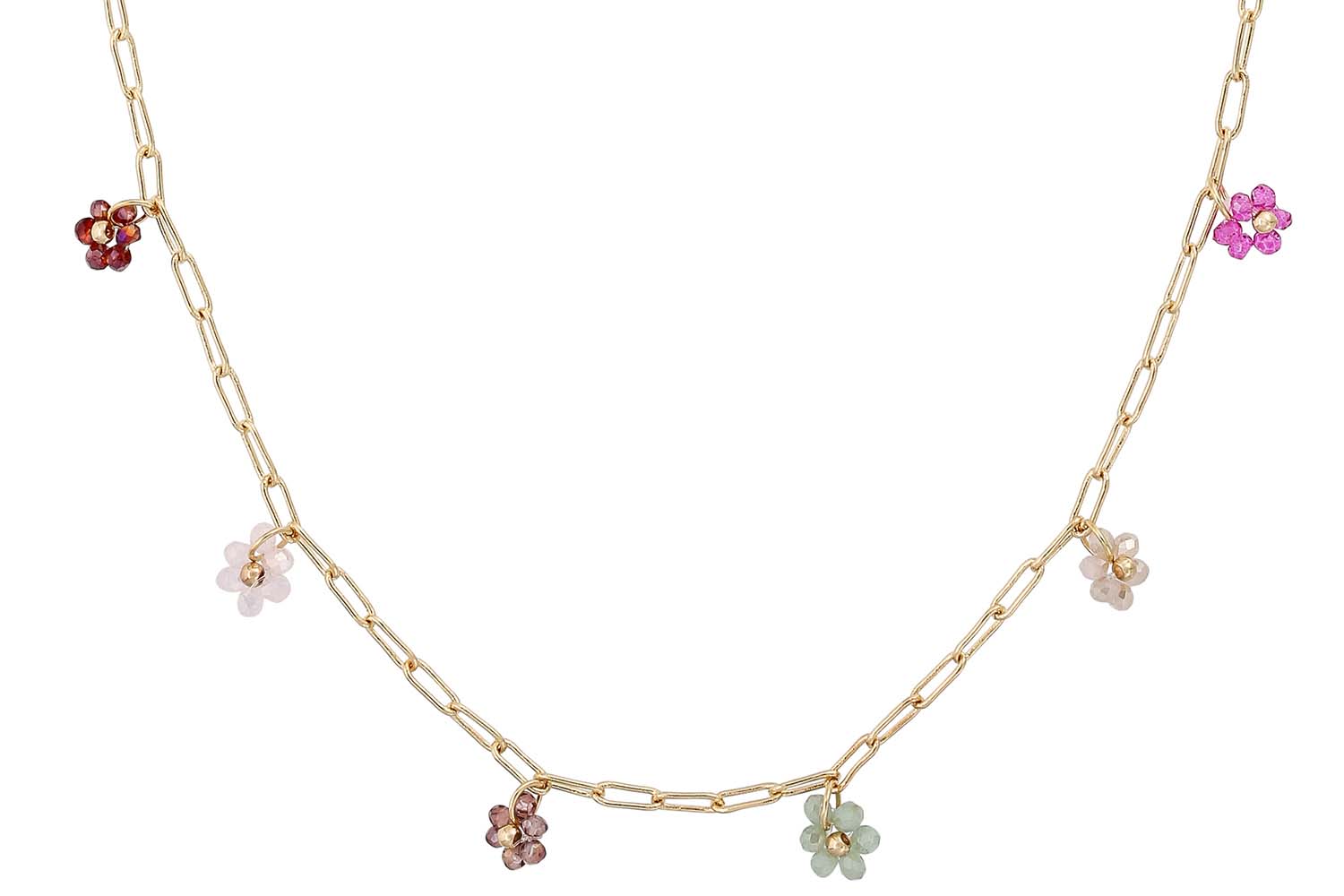 Collier - Pearly Flowers