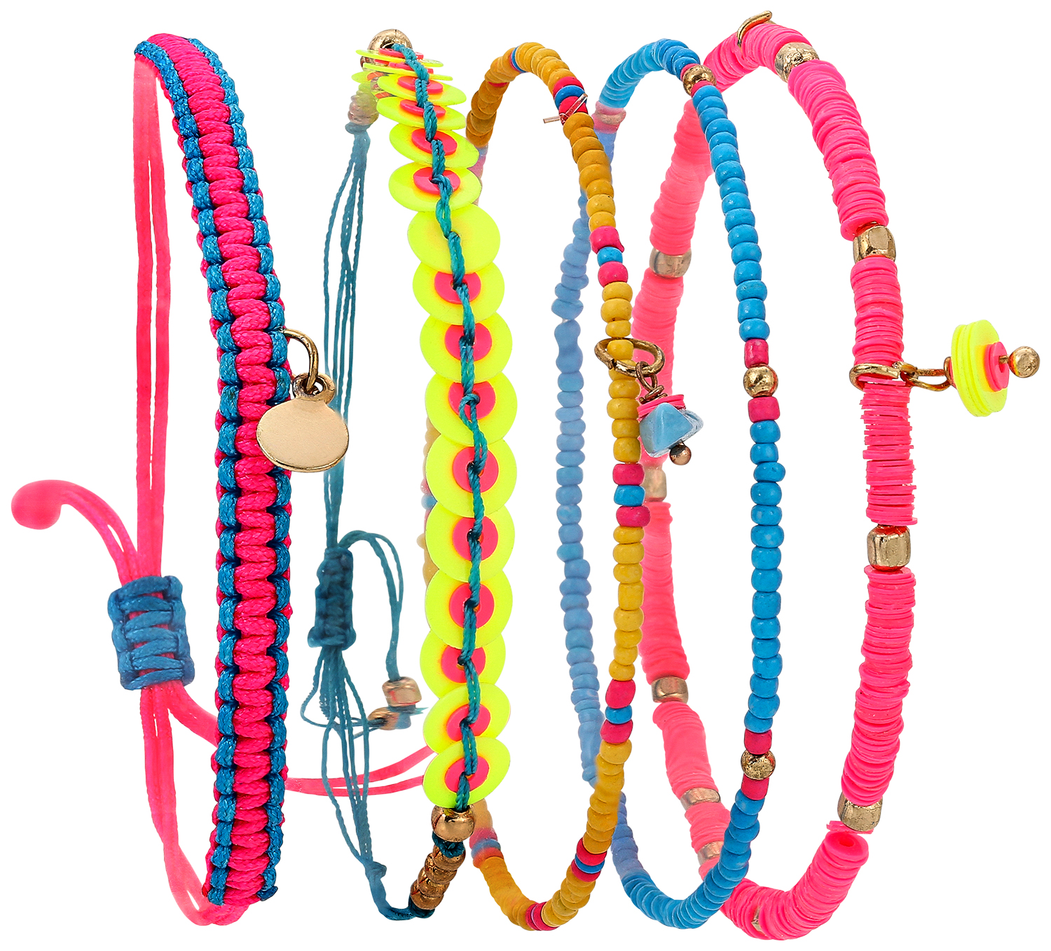 Set di braccialetti - Happy Summer