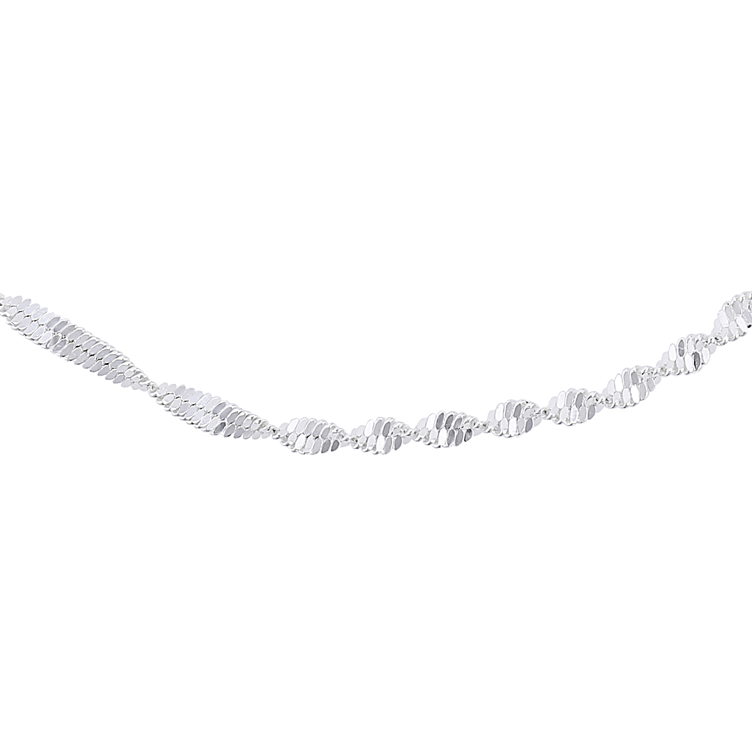 Necklace - Silver Twirl