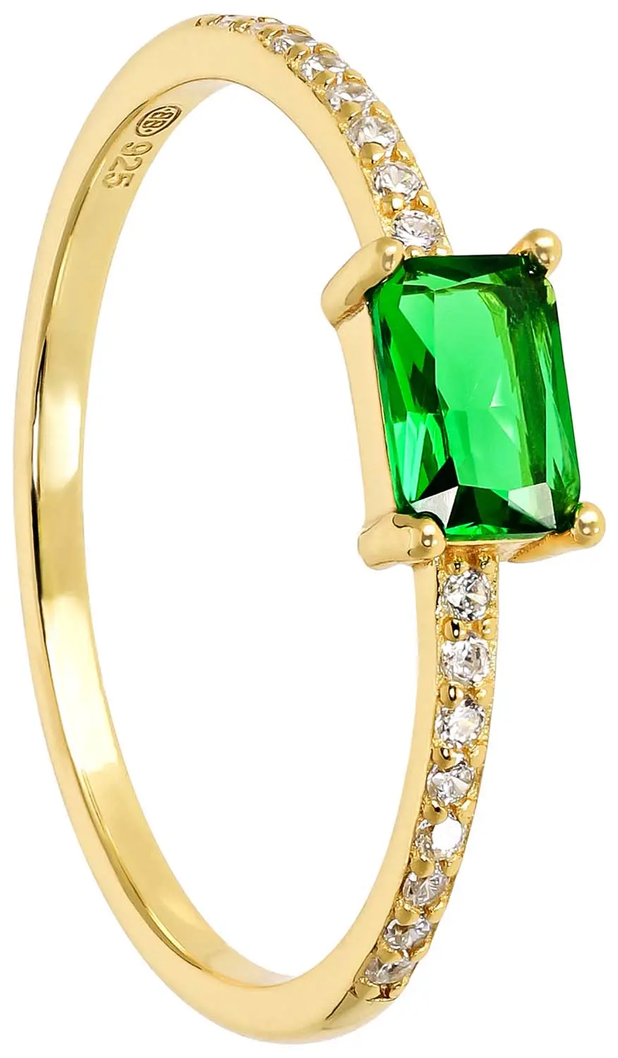 Ring - Green Rectangle