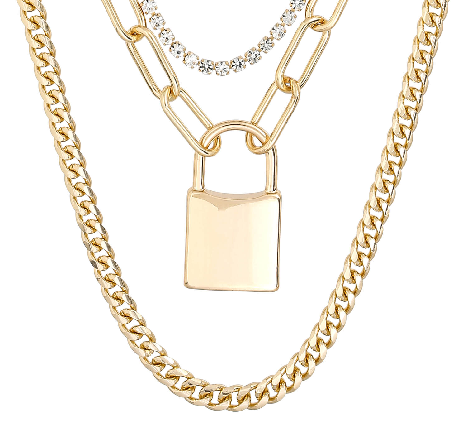 Set de collares - Golden Lock