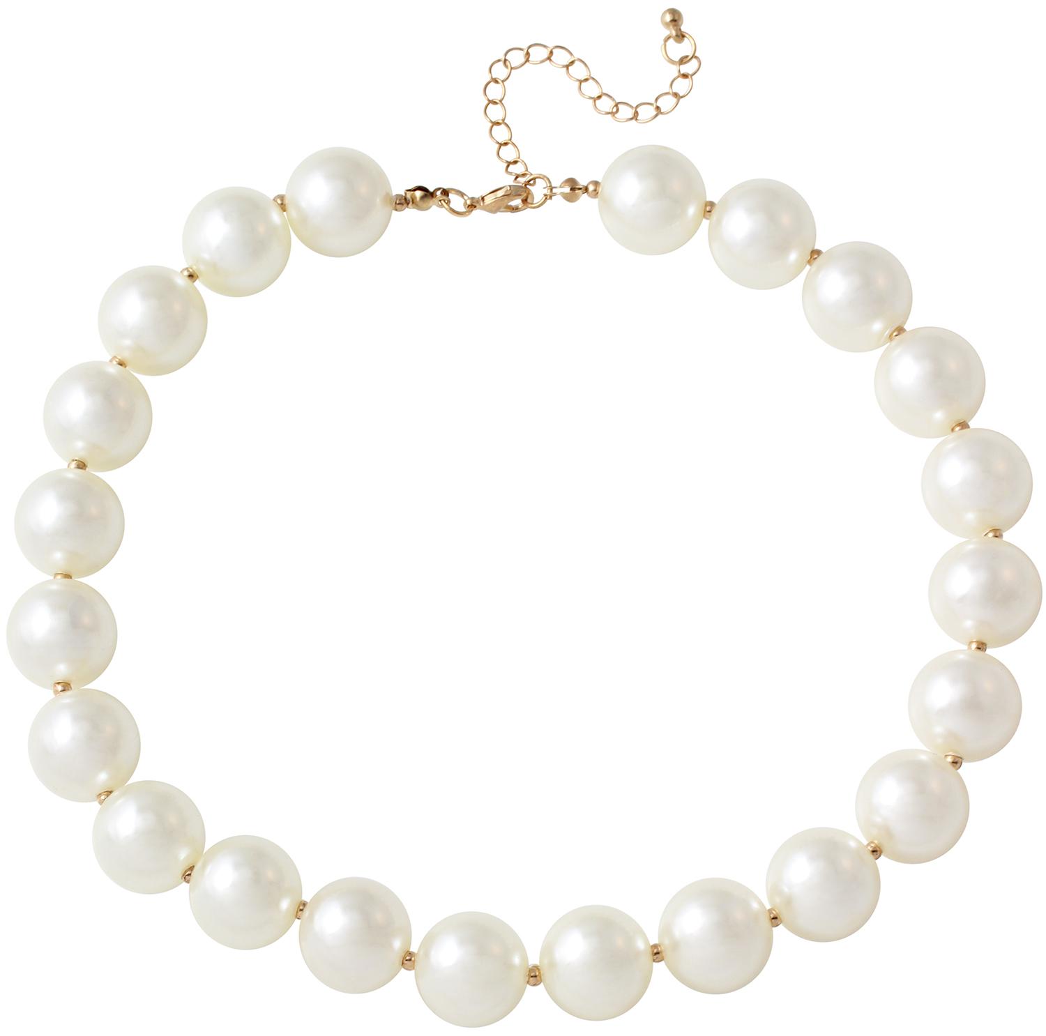 Admirable A bordo Cinco Collar - Gran perla online en BIJOU BRIGITTE