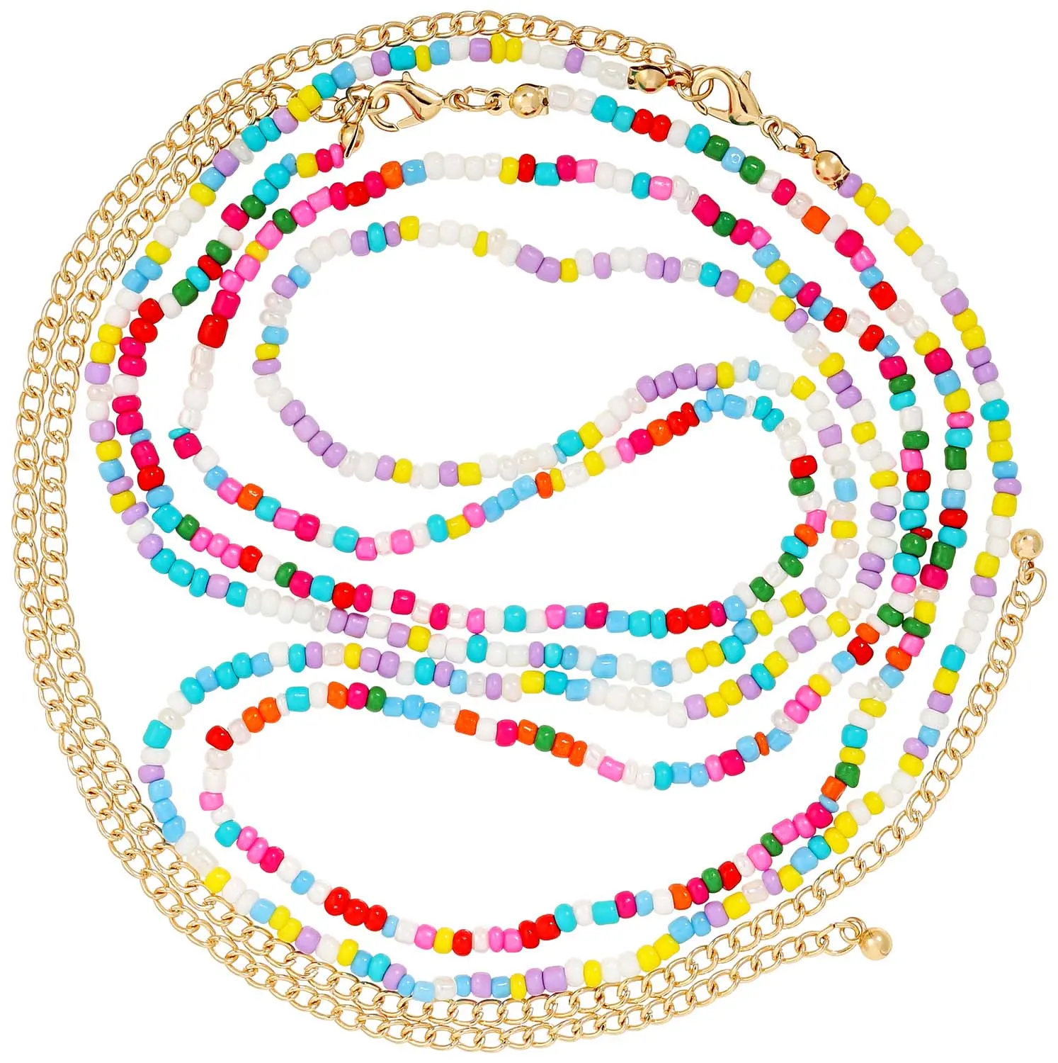 Bauchketten-Set - Colorful Beads