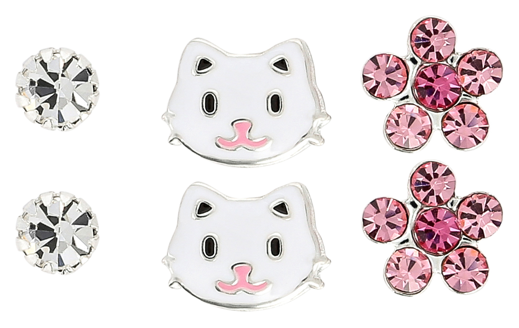 Set de boucles d'oreilles - Funny Cat