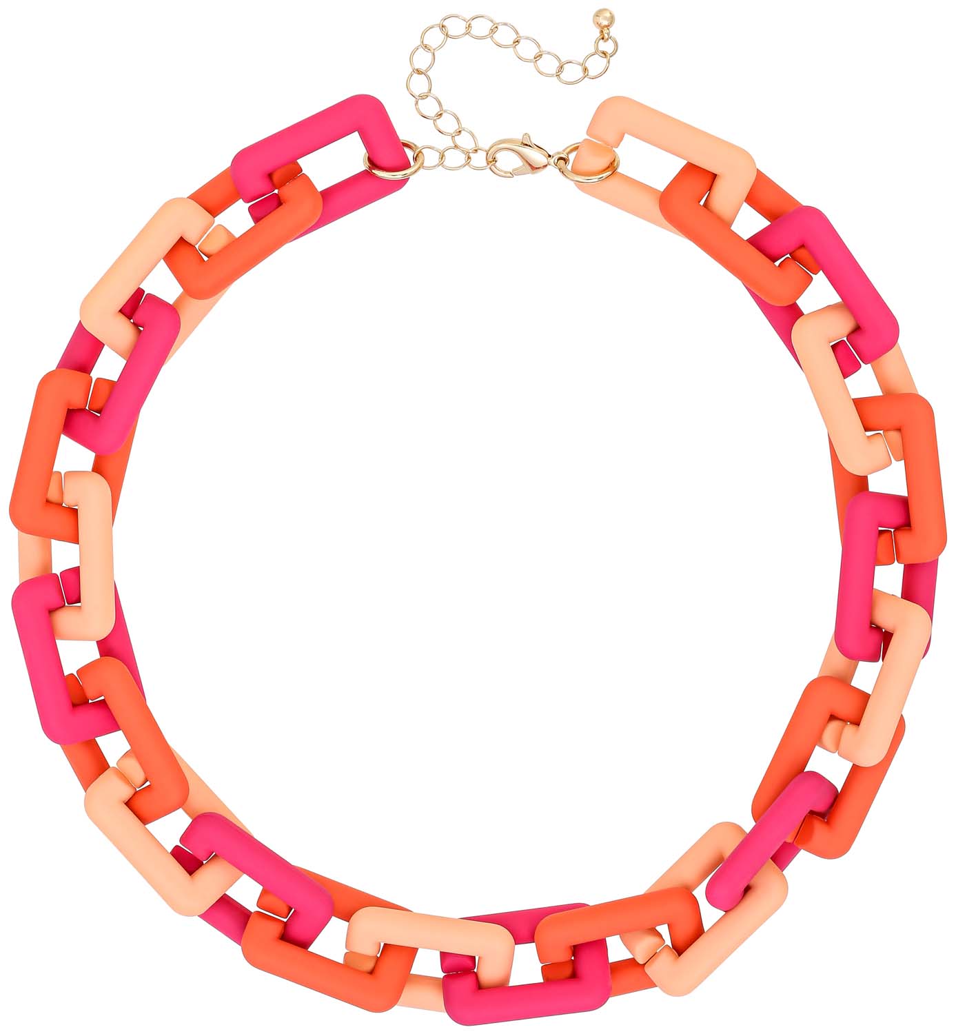 Ketting - Peachy Rectangle