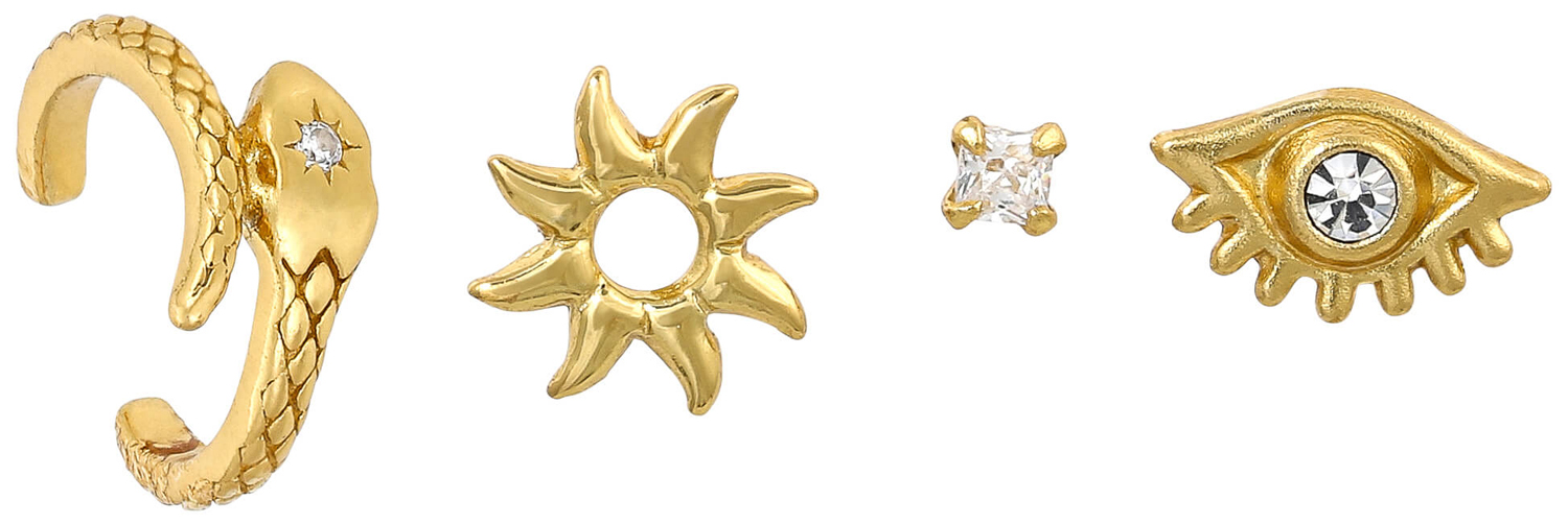 Set de pendientes - Golden Snake
