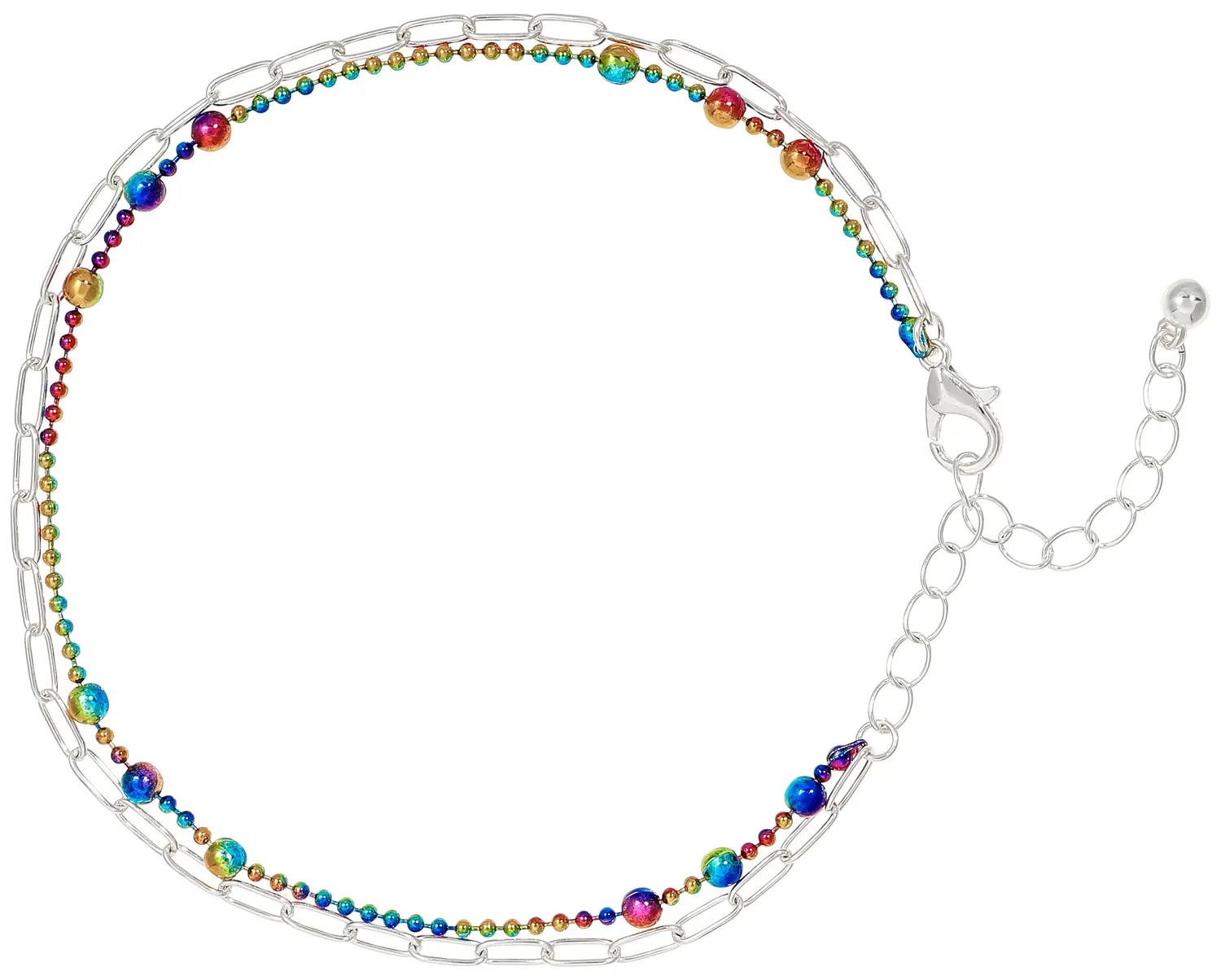 Bracelet de cheville - Rainbow Balls