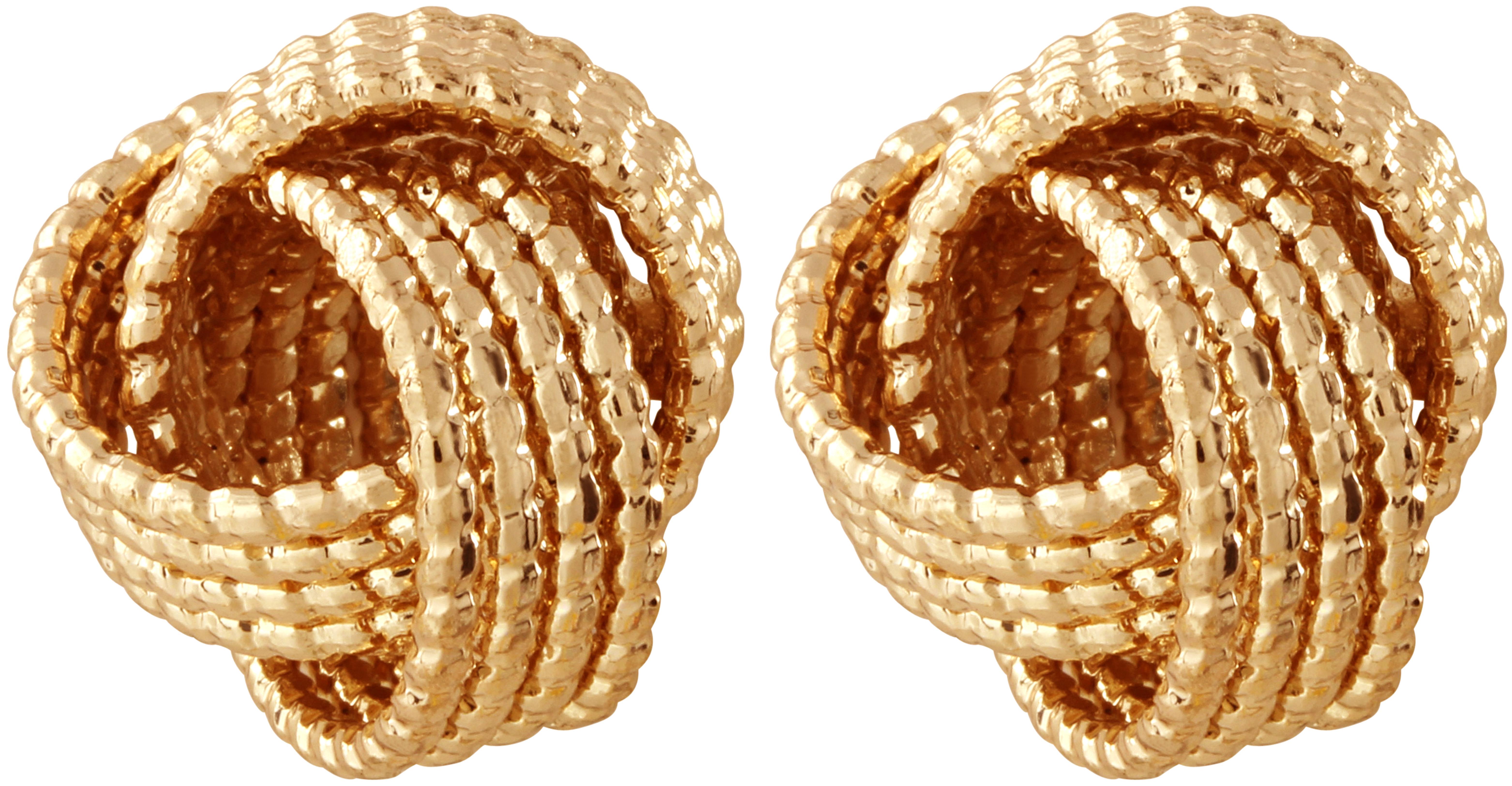 Kolczyki sztyfty - Golden Knot