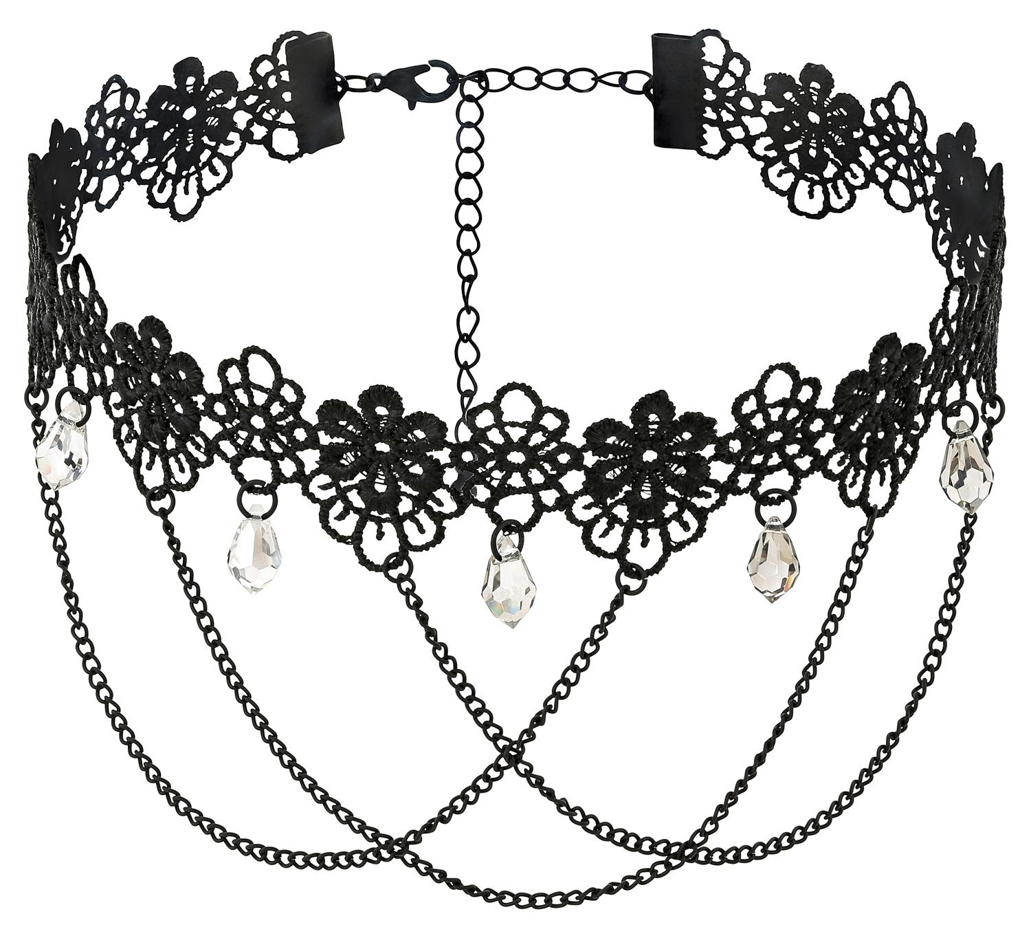 Choker - Black Flowers Choker - Black Flowers