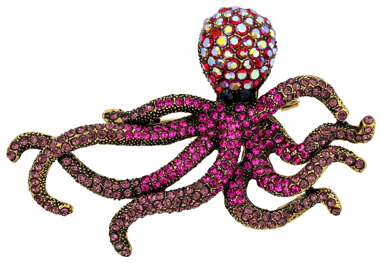 Brosche - Shiny Octopus