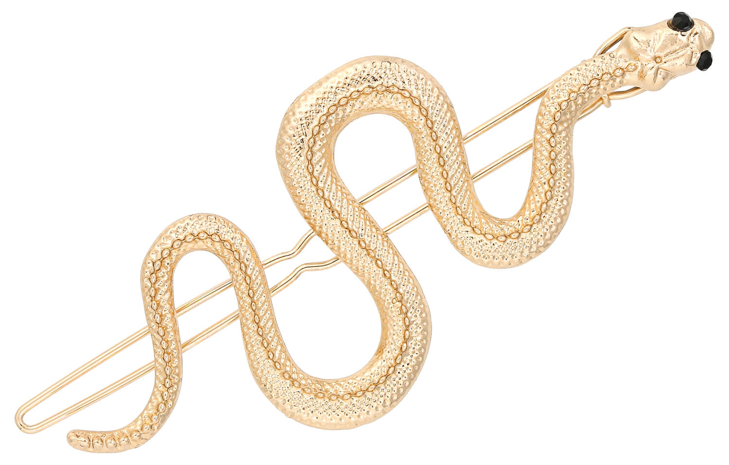 Barrette - Golden Snake