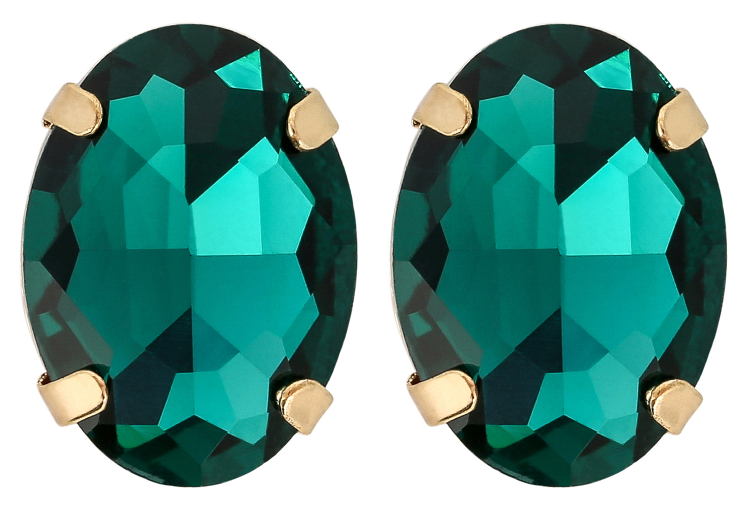 Orecchini a perno - Royal Green Orecchini a perno - Royal Green