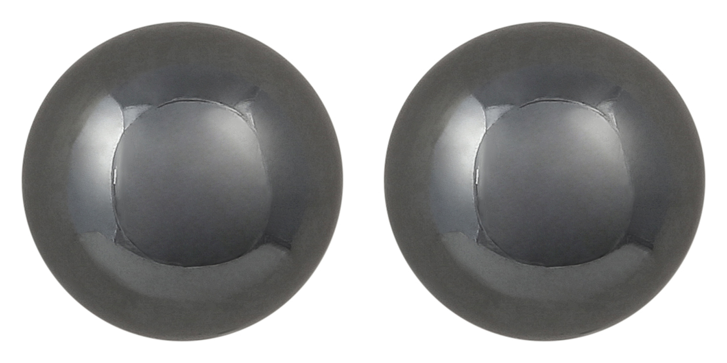 Orecchini a perno - Haematite Ball