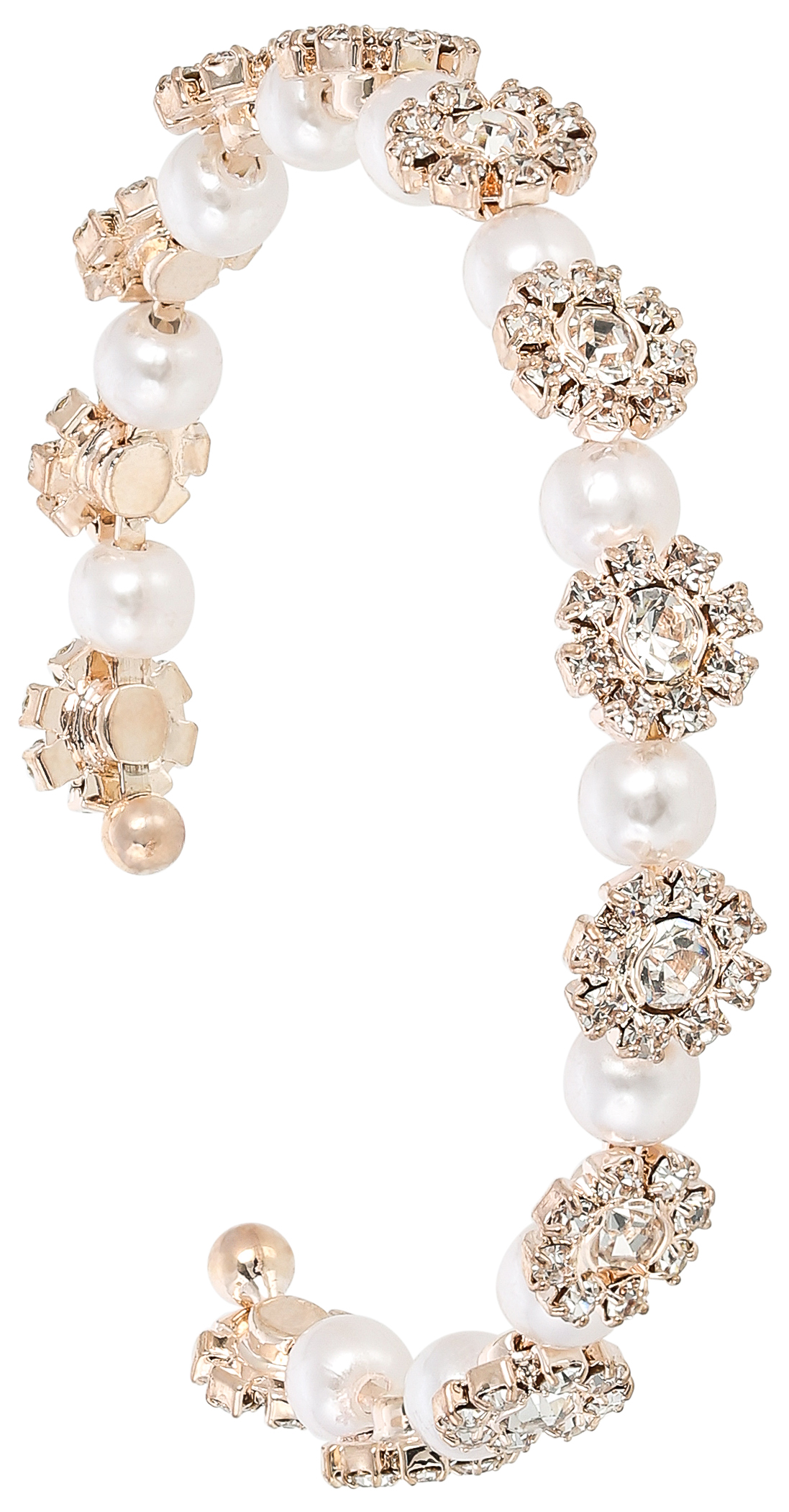 Armband breed - Pearly Flowers