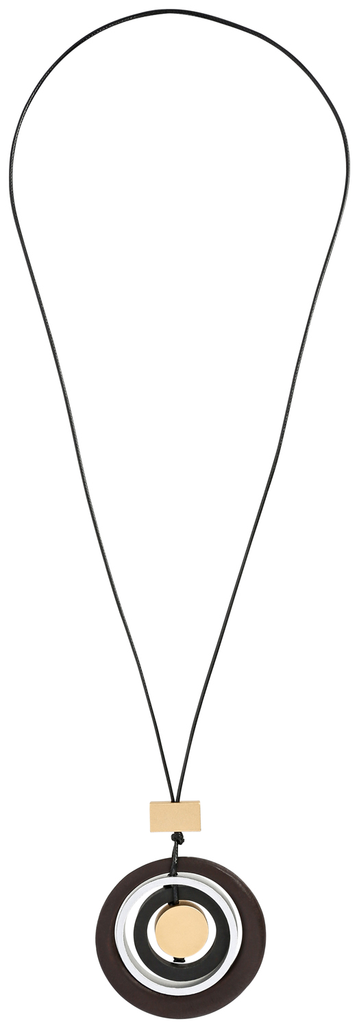 Kette - Matt Wood Circles Kette - Matt Wood Circles