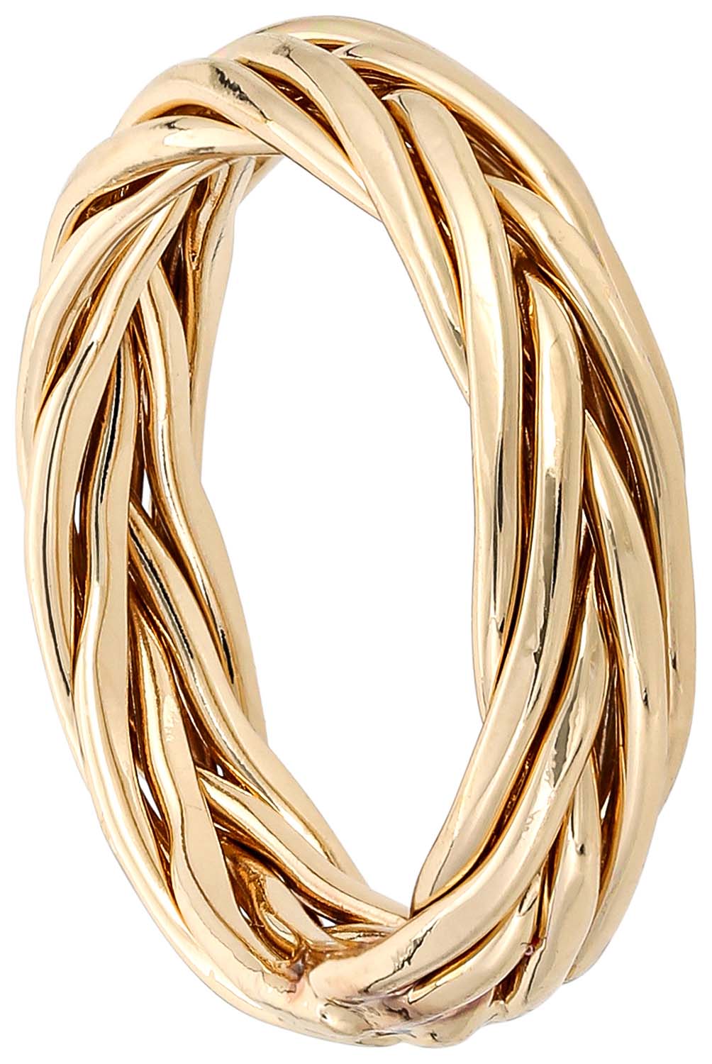 Pierścionek - Braided Gold