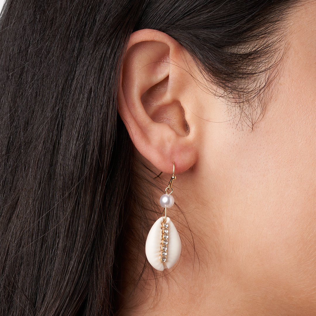 Pendientes largos - Glitter Shell Pendientes largos - Glitter Shell