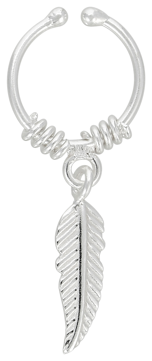 Earcuff - Silver Feather