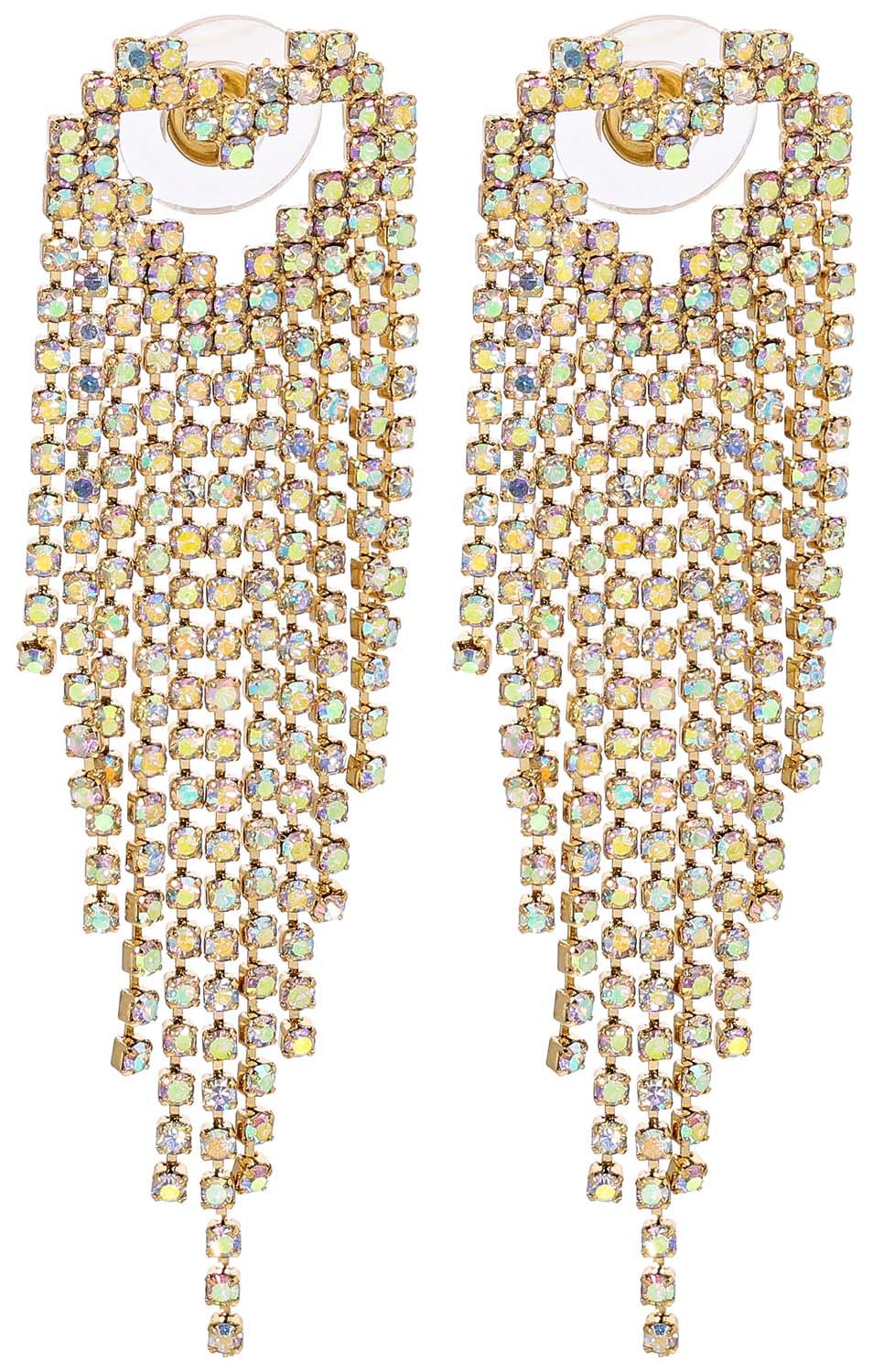 Esagerato Artificiale Cristallo Collana Bavaglino Set Per Donne - Foto 8