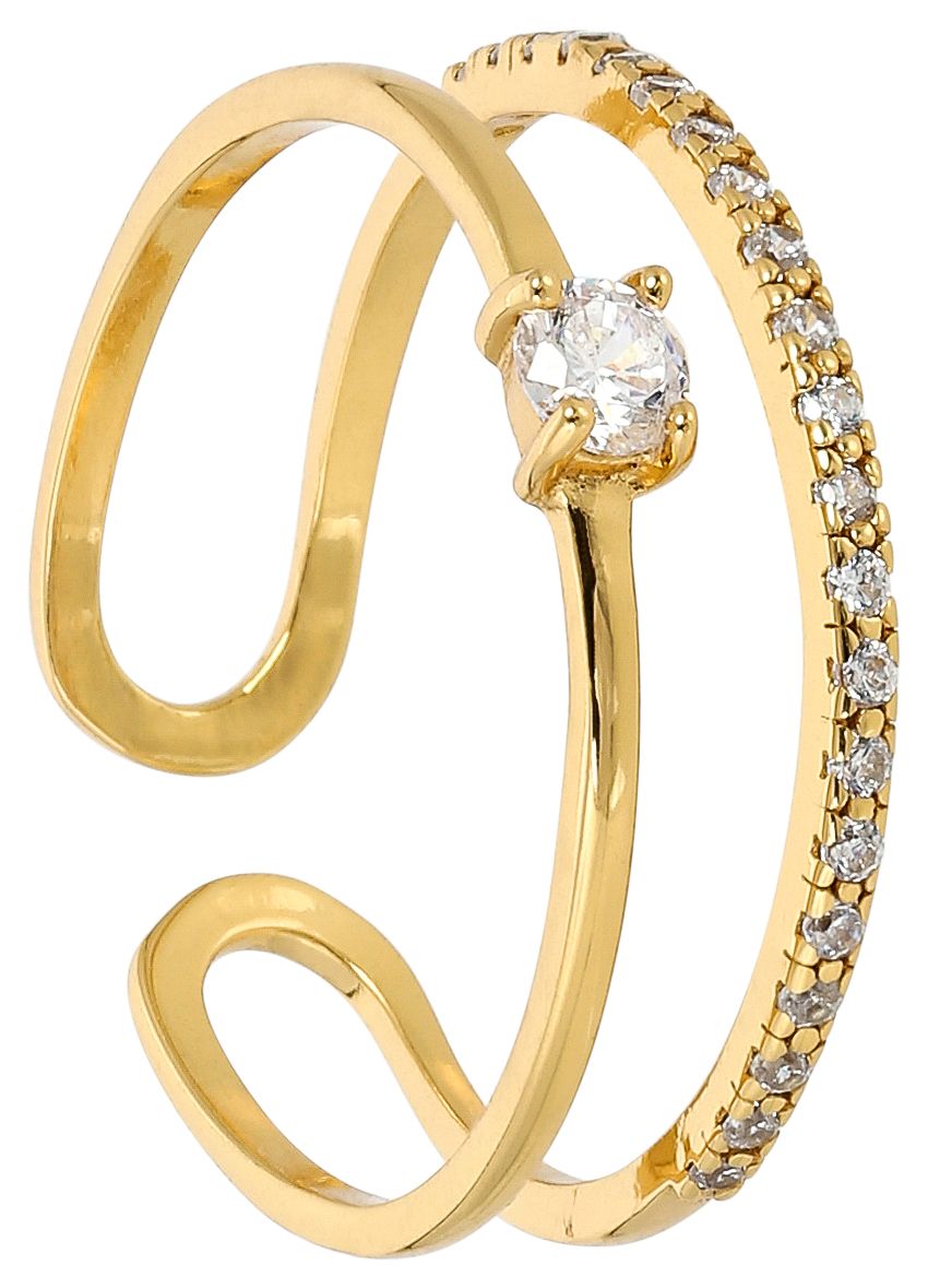 Ring - Gold Lines - Ringgröße: 17 - online bei BIJOU BRIGITTE