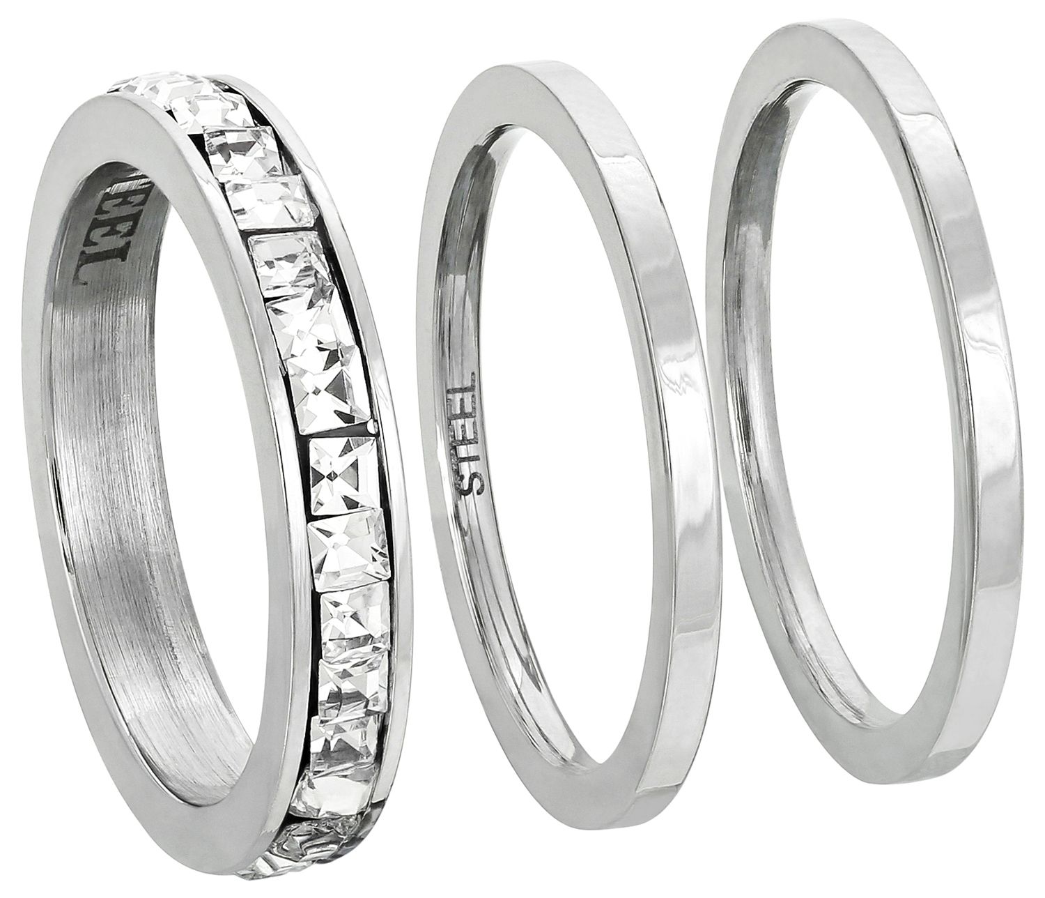Ringen set - Silver Kaiwen - Ring grootte: 17 - online bij BIJOU BRIGITTE