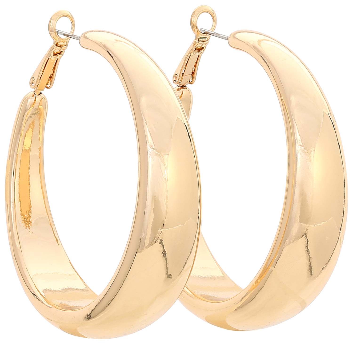 Carissima Orecchini Creoli Twist A Forma Di 8 In Oro Giallo 9 Carati – 16 X 32 Mm, Design Ispirato All’Eleganza Italiana, In Confezione Regalo - 2